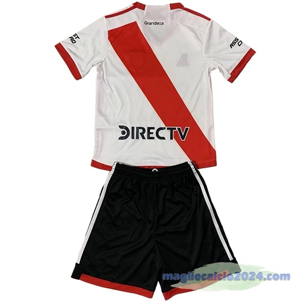 Prima Conjunto De Bambino River Plate 2023 2024 Bianco Poco Prezzo