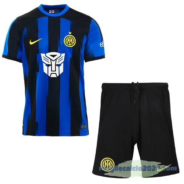 Prima Conjunto De Uomo Bambino Inter Milán 2023 2024 Blu Nero Poco Prezzo