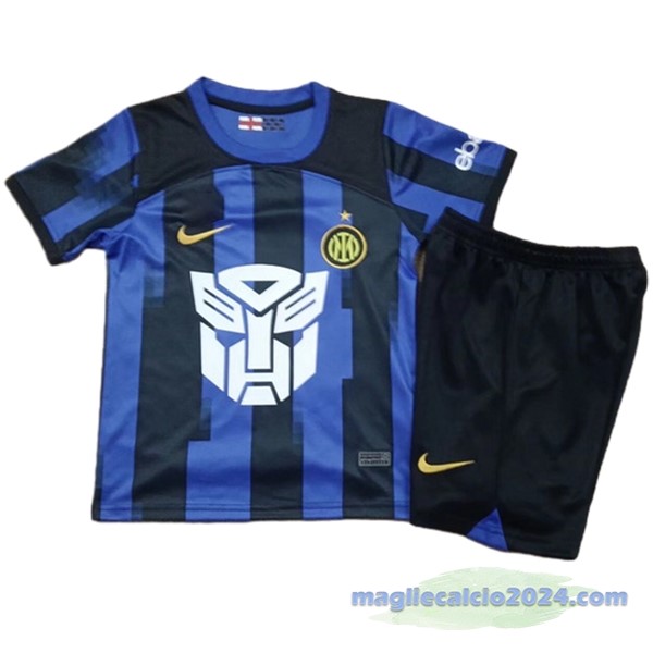 Prima Conjunto De Uomo Bambino Inter Milán 2023 2024 Blu Nero Poco Prezzo
