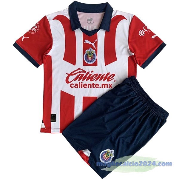 Prima Conjunto De Uomo CD Guadalajara 2023 2024 Rosso Poco Prezzo
