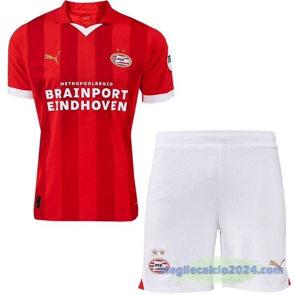 Prima Conjunto De Uomo Eindhoven 2023 2024 Rosso Poco Prezzo