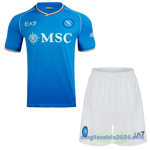 Prima Conjunto De Uomo Napoli 2023 2024 Blu Bianco Poco Prezzo