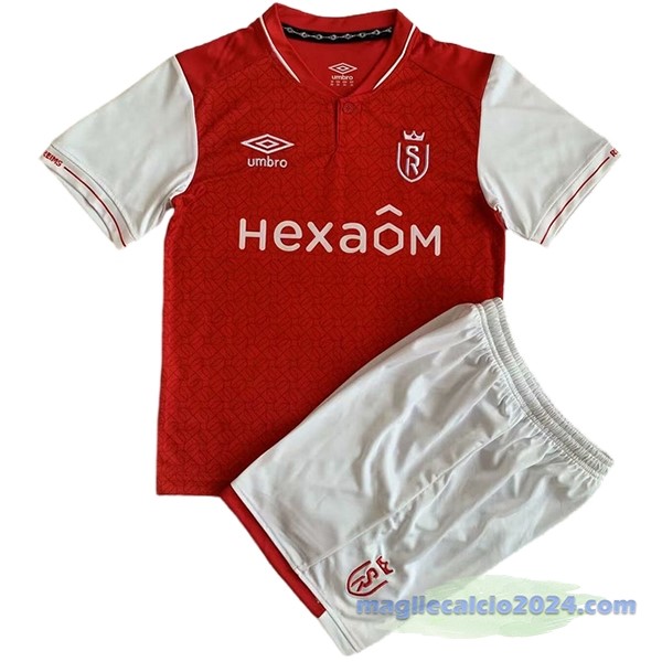 Prima Conjunto De Uomo Stade de Reims 2023 2024 Rosso Poco Prezzo