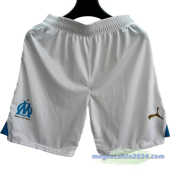 Prima Giocatori Pantaloni Marsella 2023 2024 Bianco Poco Prezzo