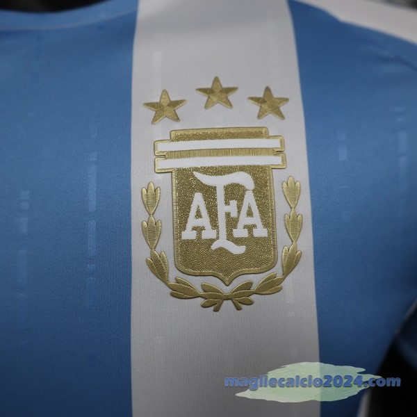 Prima Giocatori concetto Maglia Argentina 2024 Blu Bianco Poco Prezzo