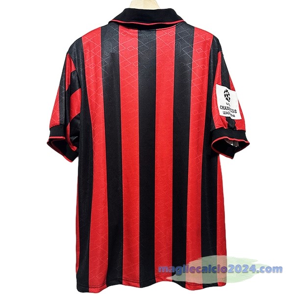 Prima Maglia AC Milan Retro 1994 Nero Rosso Poco Prezzo