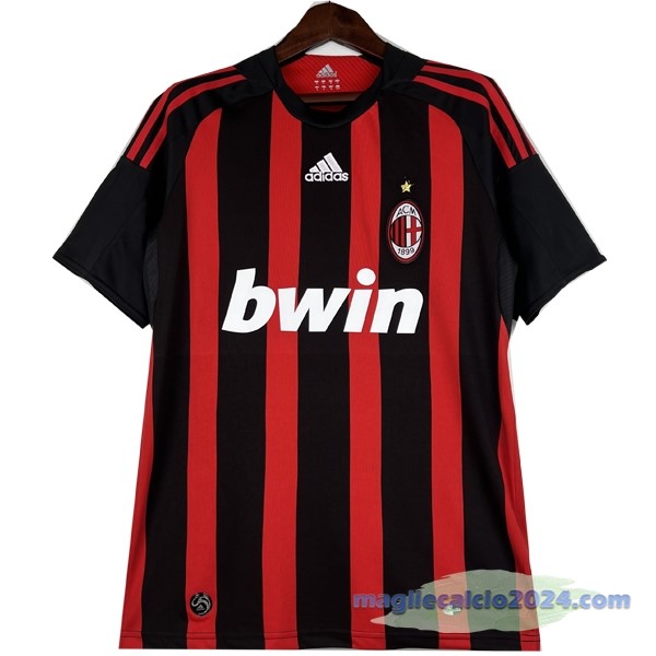 Prima Maglia AC Milan Retro 2008 2009 Rosso Poco Prezzo