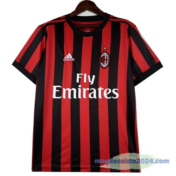 Prima Maglia AC Milan Retro 2017 2018 Rosso Poco Prezzo