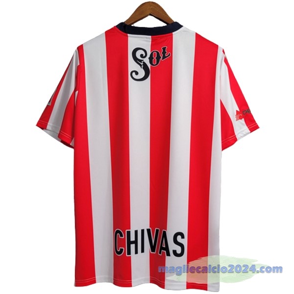 Prima Maglia CD Guadalajara Retro 1996 1997 Bianco Rosso Poco Prezzo