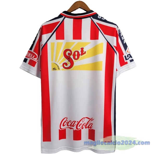 Prima Maglia CD Guadalajara Retro 2002 2003 Bianco Rosso Poco Prezzo