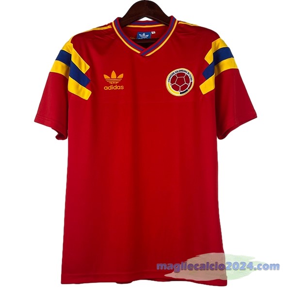 Prima Maglia Columbia Retro 1990 Rosso Poco Prezzo