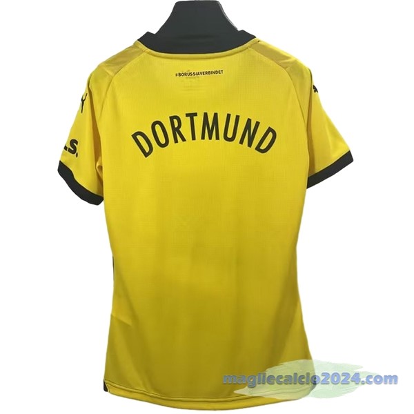 Prima Maglia Donna Borussia Dortmund 2023 2024 Giallo Poco Prezzo