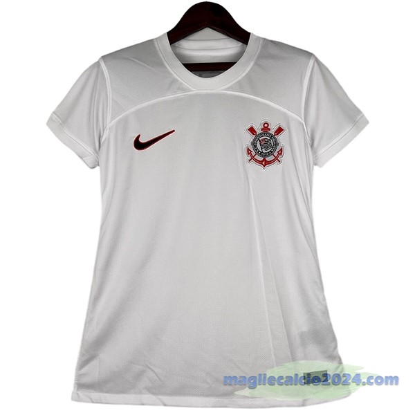 Prima Maglia Donna Corinthians Paulista 2023 2024 Bianco Poco Prezzo