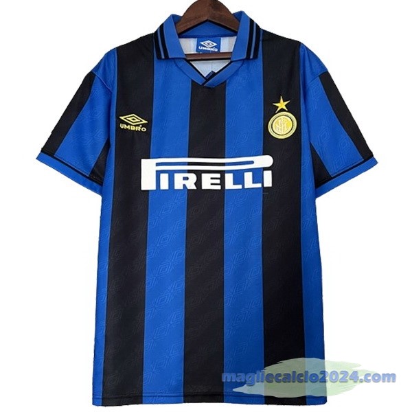 Prima Maglia Inter Milán Retro 1995 1996 Blu Poco Prezzo