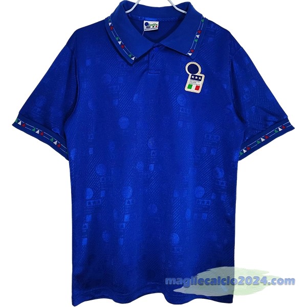 Prima Maglia Italy Retro 1994 Blu Poco Prezzo