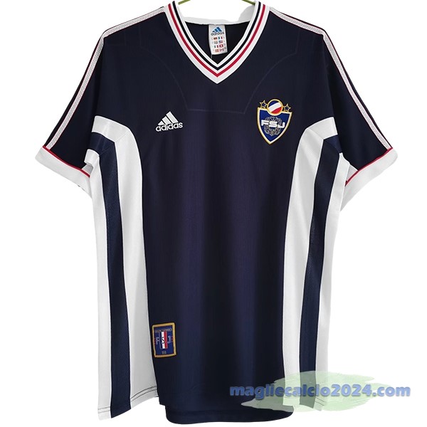 Prima Maglia Jugoslavia Retro 1998 Blu Navy Poco Prezzo
