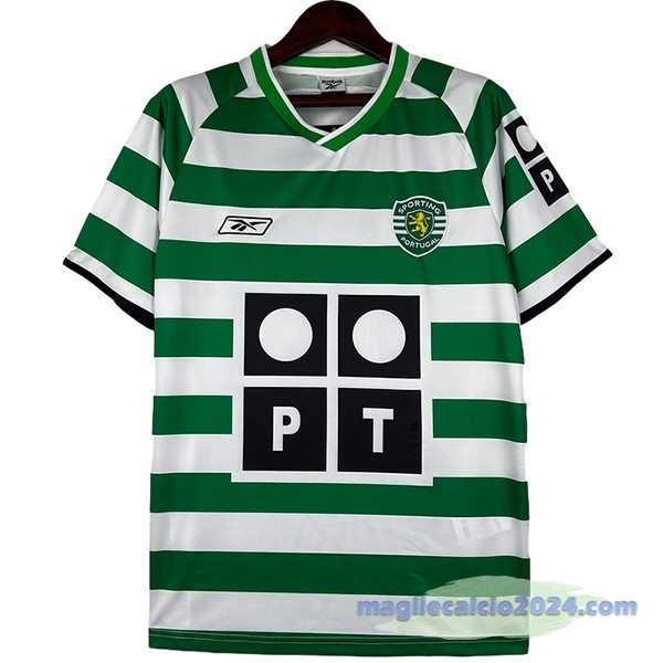 Prima Maglia Lisboa Retro 2003 2004 Verde Poco Prezzo