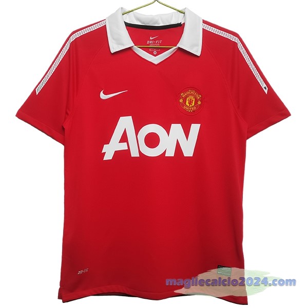 Prima Maglia Manchester United Retro 2011 2012 Rosso Poco Prezzo