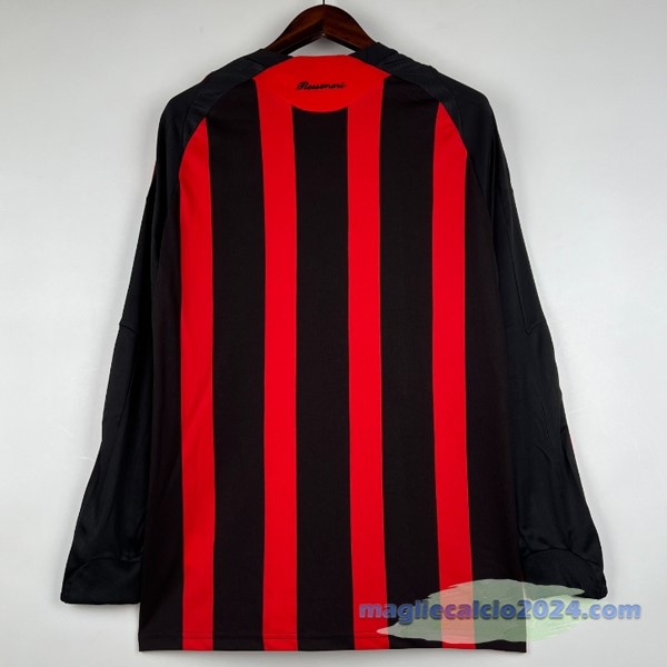 Prima Maglia Manica lunga AC Milan Retro 2008 2009 Rosso Poco Prezzo