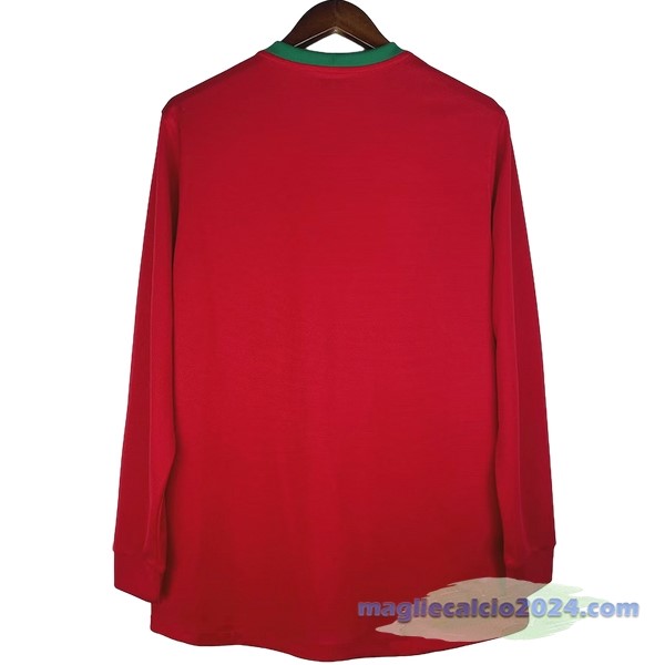 Prima Maglia Manica lunga Portogallo Retro 2012 Rosso Poco Prezzo