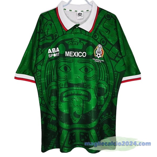 Prima Maglia Mexico Retro 1998 Verde Poco Prezzo