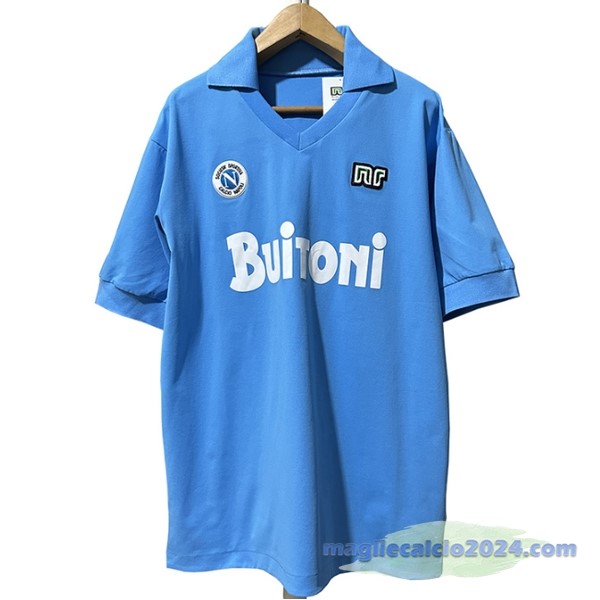Prima Maglia Napoli Retro 1986 1987 Blu Poco Prezzo