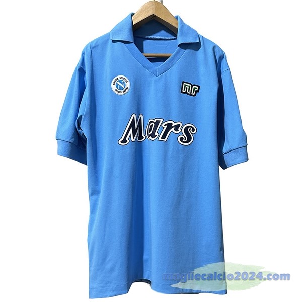 Prima Maglia Napoli Retro 1989 1990 Blu Poco Prezzo