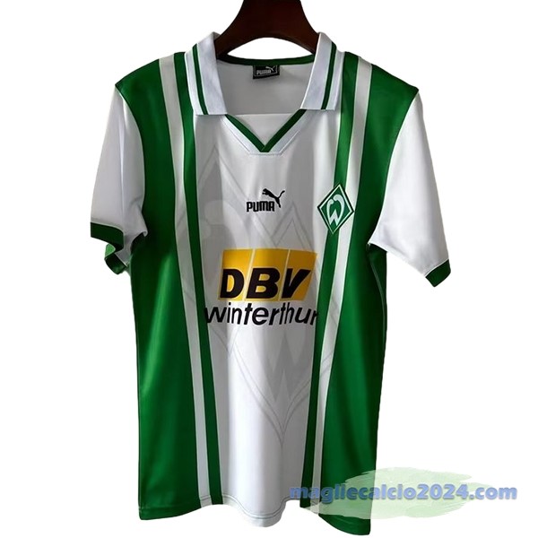 Prima Maglia Werder Bremen Retro 1996 1997 Verde Poco Prezzo