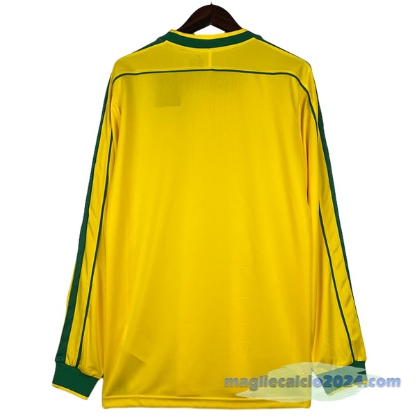 Prima Manica lunga Brasile Retro 1998 Giallo Poco Prezzo