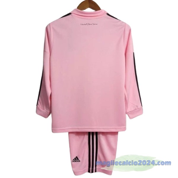 Prima Manica lunga Conjunto De Bambino Inter Miami 2022 2023 Rosa Poco Prezzo