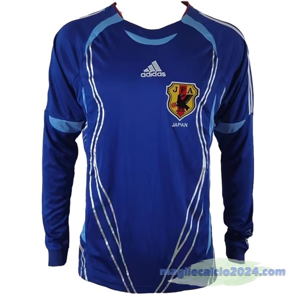 Prima Manica lunga Maglia Giappone Retro 2006 Blu Poco Prezzo