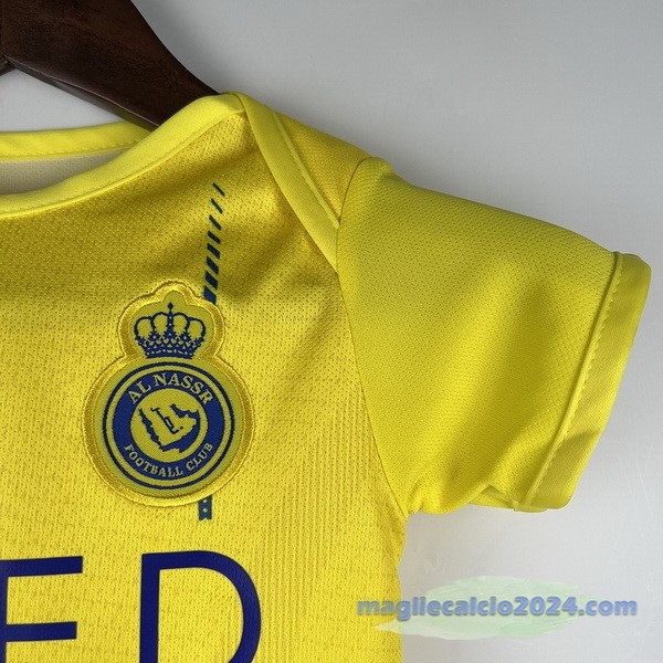 Prima Tutine Bambino Al Nassr 2023 2024 Giallo Poco Prezzo