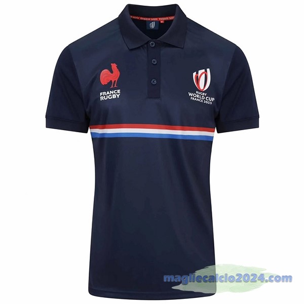 Rugby Polo Francia 2023 Blu Poco Prezzo