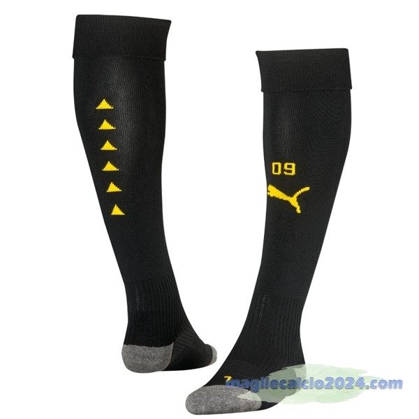 Seconda Calzettoni Bambino Borussia Dortmund 2023 2024 Nero Poco Prezzo