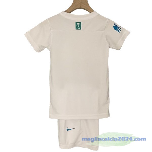 Seconda Conjunto De Bambino Al Nassr 2023 2024 Bianco Poco Prezzo