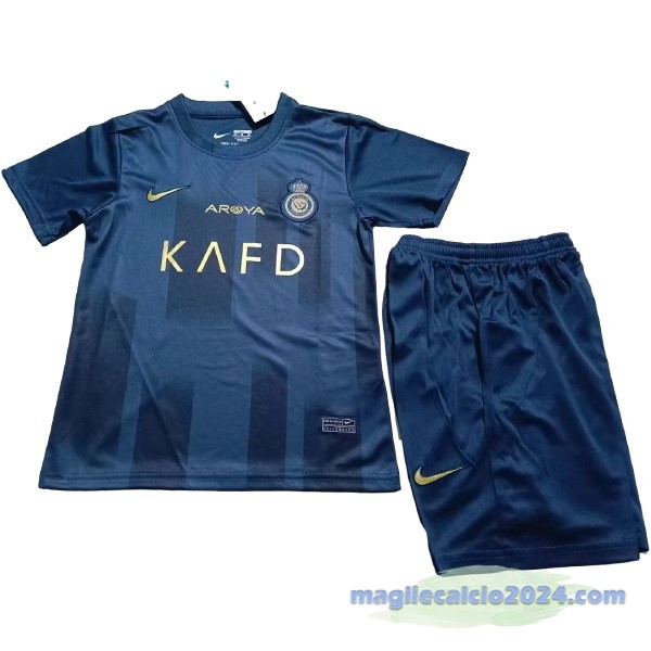 Seconda Conjunto De Bambino Al Nassr 2023 2024 Blu Poco Prezzo