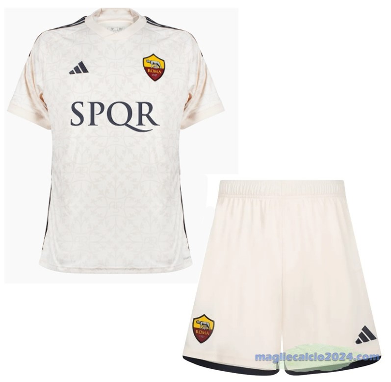 Seconda Conjunto De Bambino As Roma 2023 2024 Giallo Poco Prezzo