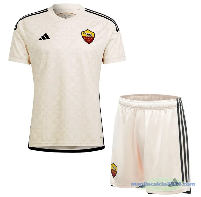 Seconda Conjunto De Bambino As Roma 2023 2024 I Giallo Poco Prezzo