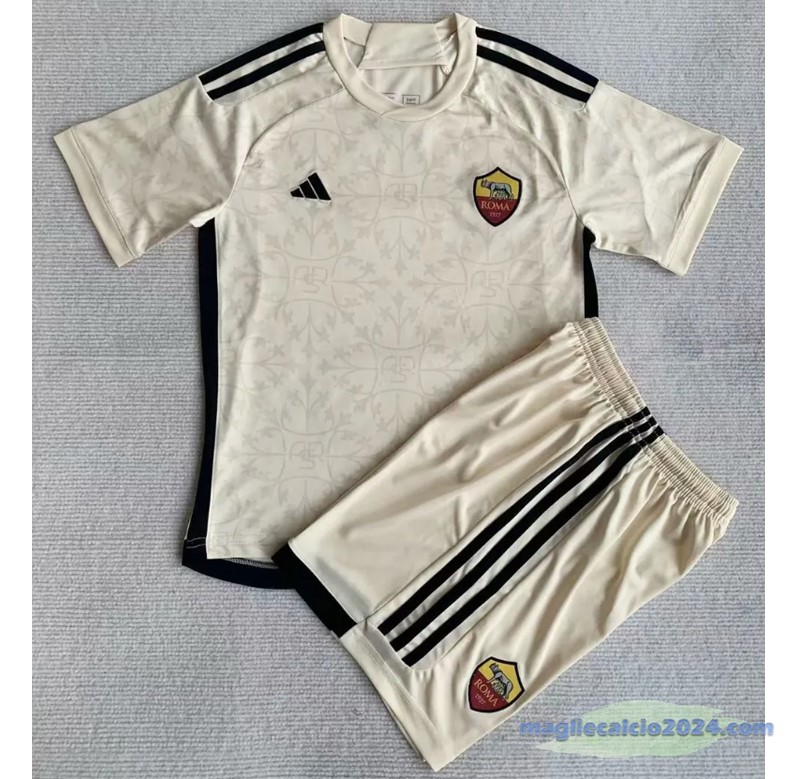 Seconda Conjunto De Bambino As Roma 2023 2024 I Giallo Poco Prezzo