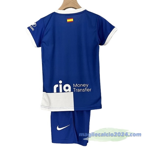Seconda Conjunto De Bambino Atlético Madrid 2023 2024 Blu Poco Prezzo
