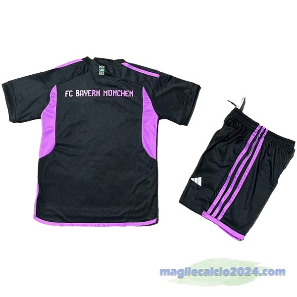 Seconda Conjunto De Bambino Bayern Múnich 2023 2024 Nero Poco Prezzo