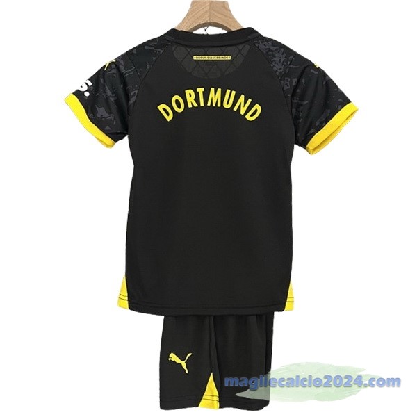 Seconda Conjunto De Bambino Borussia Dortmund 2023 2024 Nero Giallo Poco Prezzo