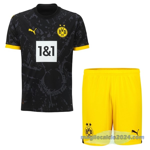 Seconda Conjunto De Bambino Borussia Dortmund 2023 2024 Nero Poco Prezzo