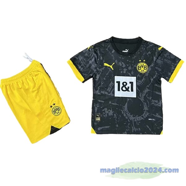 Seconda Conjunto De Bambino Borussia Dortmund 2023 2024 Nero Poco Prezzo