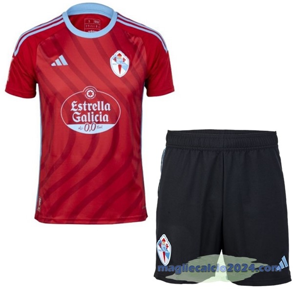 Seconda Conjunto De Bambino Celta de Vigo 2023 2024 Rosso Poco Prezzo