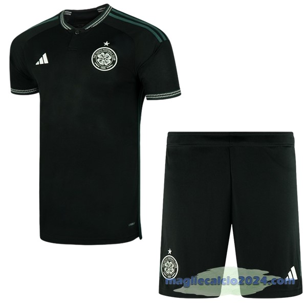 Seconda Conjunto De Bambino Celtic 2023 2024 Nero Poco Prezzo