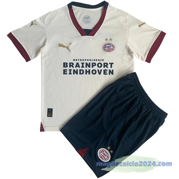 Seconda Conjunto De Bambino Eindhoven 2023 2024 Giallo Poco Prezzo