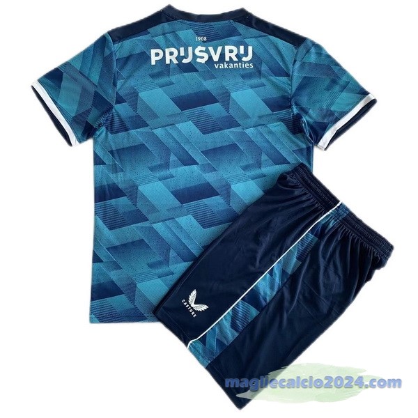 Seconda Conjunto De Bambino Feyenoord 2023 2024 Blu Poco Prezzo