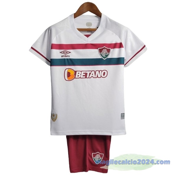 Seconda Conjunto De Bambino Fluminense 2023 2024 Bianco Rosso Poco Prezzo