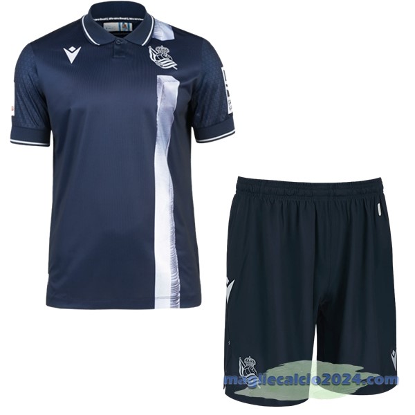 Seconda Conjunto De Bambino Real Sociedad 2023 2024 Blu Poco Prezzo
